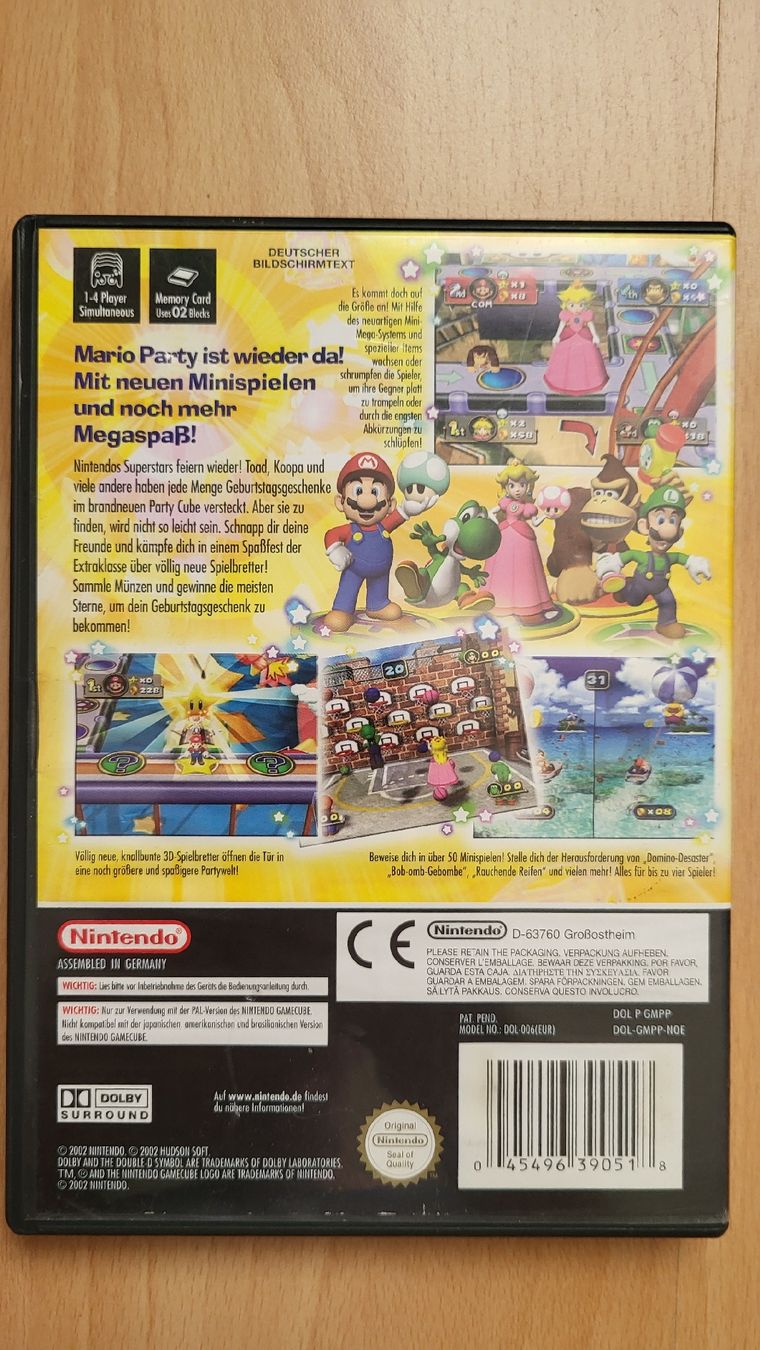 Nintendo Giochi: Mario Party 4 + 7 / Gamecube Spiele set.2x Kompl. – Usato da Biel/Bienne venduto da Retrohr 2