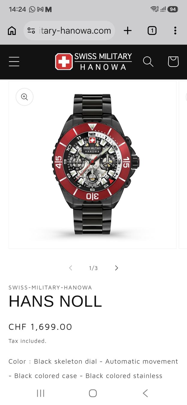 Hanowa Orologi: Swiss Military Watch Hanowa – Nuovo (secondo la descrizione) da Schönenwerd venduto da Furby11