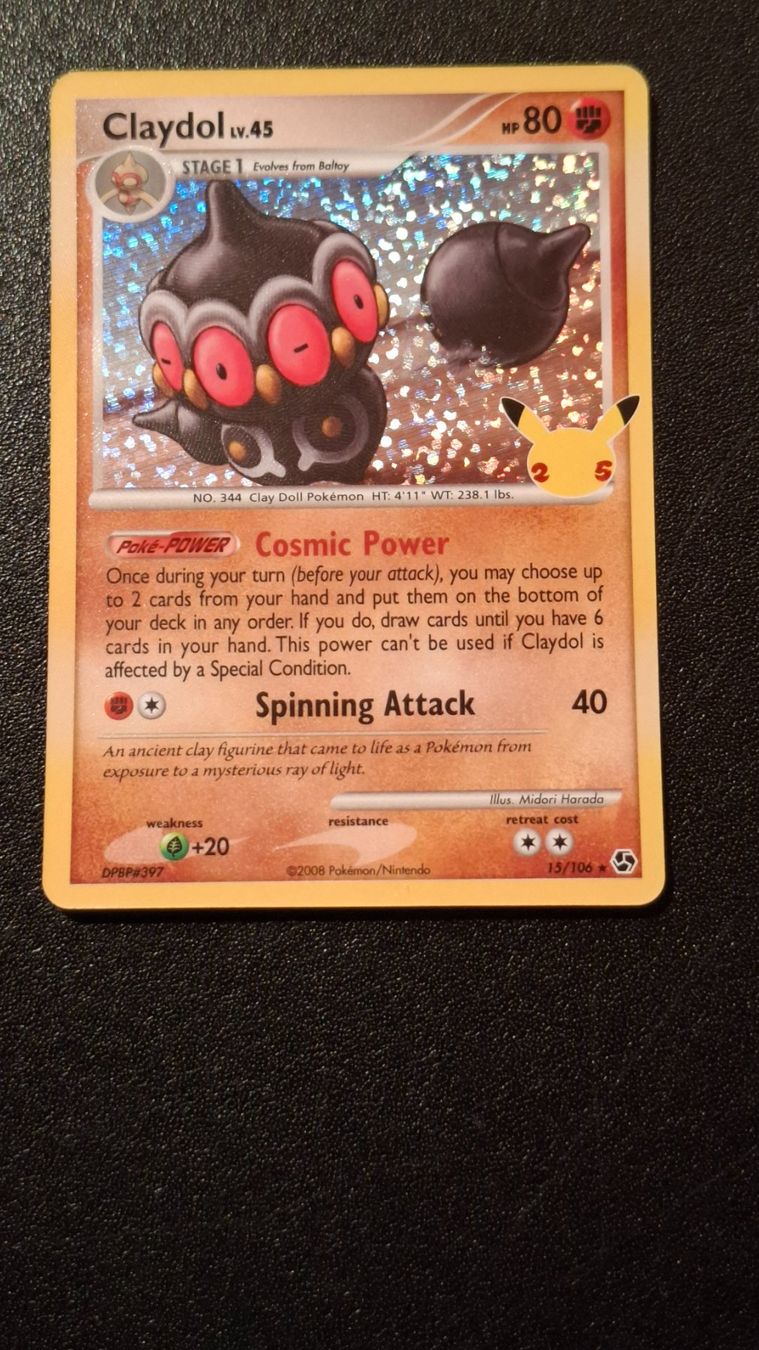 Pokémon Carte collezionabili: *Pokémon Claydol* 15/106, Holo – Nuovo (secondo la descrizione) da Brütten venduto da Sigimi
