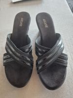 Sandalen Arianne Grösse 40 Schwarz Keilabsatz guter Zustand
