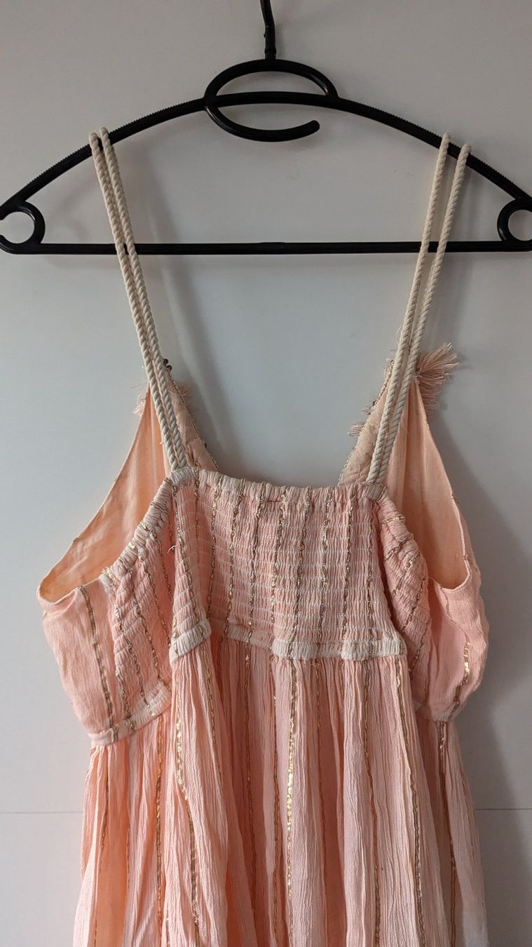 Kleider: Boho Kleid fabrikneu mit Glitzer, Kordeln, Batik, onesize – Neu und originalverpackt aus Belp von Sunny132 5