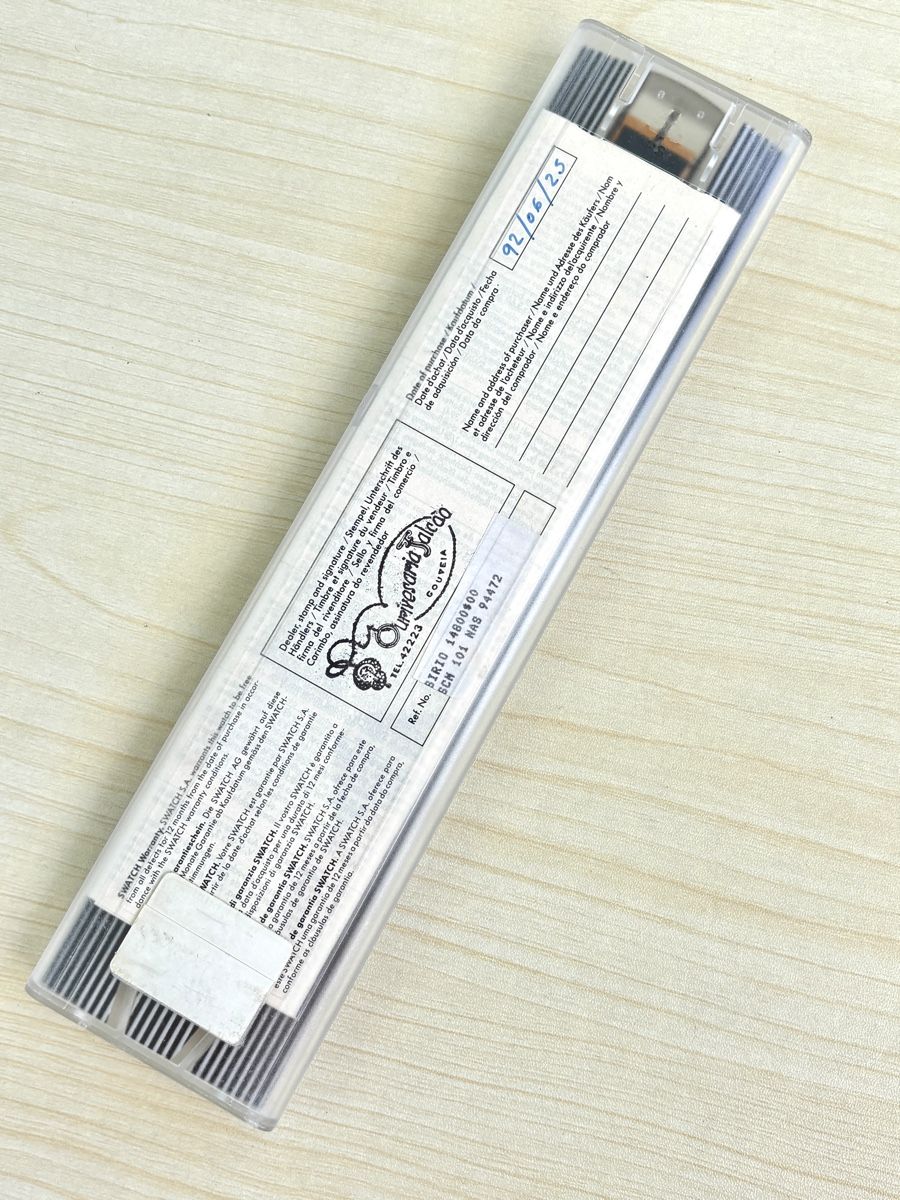 Swatch Orologi: Swatch Chrono Uhr schwarz hellbraun mit Box  – Usato da Grenchen venduto da chththl 3