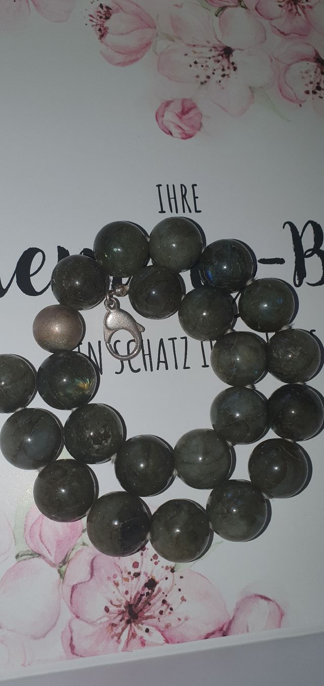 Catenine: Gross und Elegant Labradorit Kette mit Silber – Usato da Benglen venduto da Meercat3 5