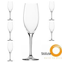 Glas CLL, 6x Champagnerkelch / Champagnerglas 240ml