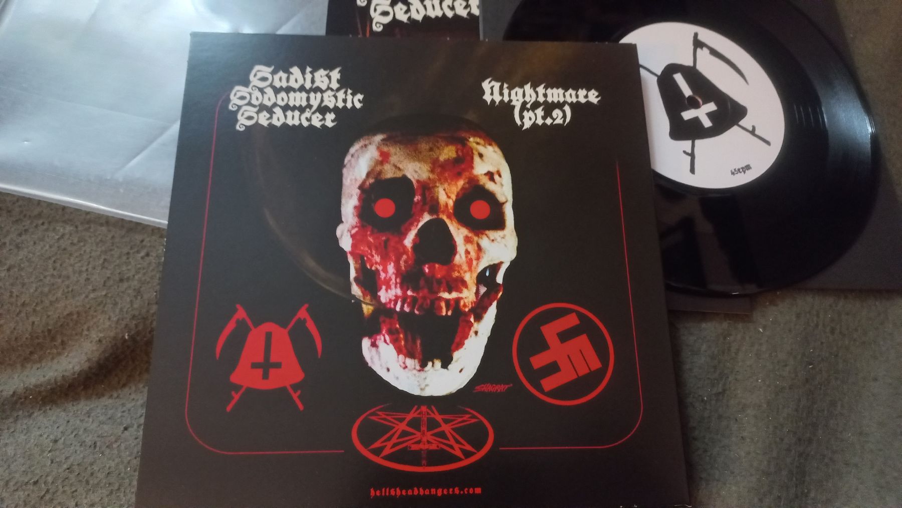 Dischi in vinile: Midnight/Shitfucker-Split 7"Vinyl Single Lp BLACK Metal – Usato da Olten venduto da Donatello1984 1