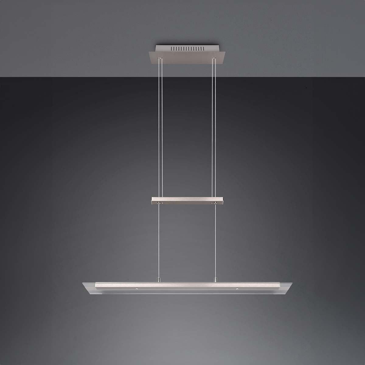 Lampadari & plafoniere: LED Pendelleuchte, Nickel, 80 cm x 12 cm – Nuovo (secondo la descrizione) da Kreuzlingen venduto da Smart-Light 7