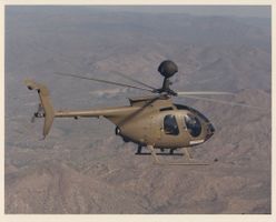 Pressefoto MD 500MG Defender Prototyp auf Kodak Fotopapier