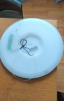 Deckenlampe, weiss, Durchmesser 42cm, gelb licht