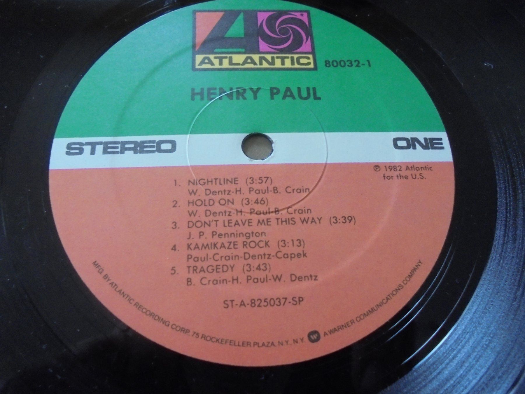 Dischi in vinile: Henry PAUL " Henry Paul " LP USA 1982 – Usato da Crissier venduto da Promopost 3