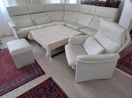 Polstergruppe Nappaleder weiss