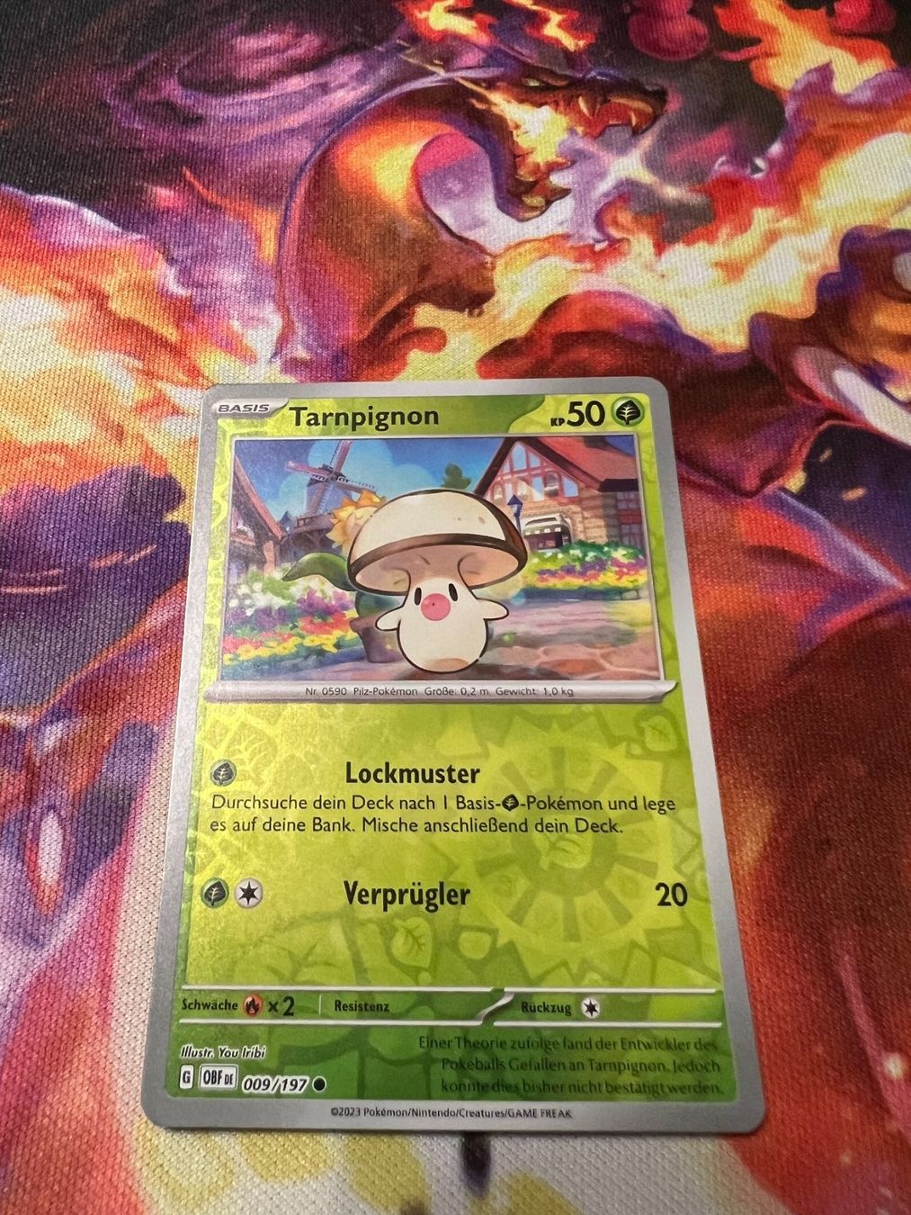 Pokémon Carte collezionabili: Tarnpignon (OBF 009) / Reverse Holo / Obsidianflammen – Nuovo (secondo la descrizione) da Bülach venduto da CherryBlu