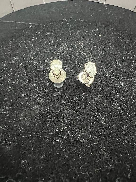 Orecchini pendenti & Orecchini a lobo: Ohrstecker mit Tropfenstein, klein, silberfarben – Usato da Glattpark(Opfikon) venduto da joe_5cs9