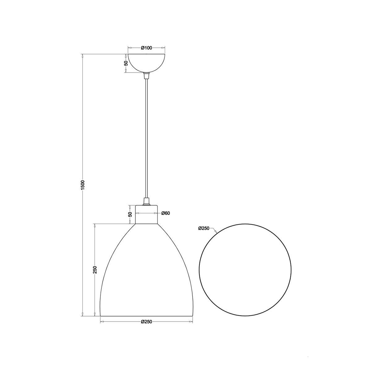 Kronleuchter & Deckenlampen: Pendelleuchte, Glocke, 25 cm Ø – Neu (gemäss Beschreibung) aus Kreuzlingen von Smart-Light 7