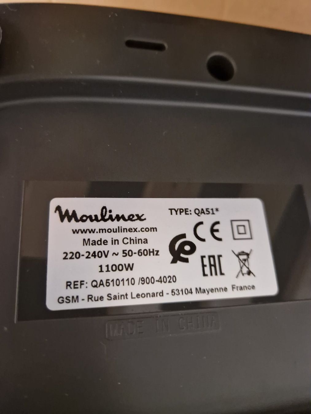 Moulinex Elettrodomestici da cucina: Küchenmaschine MOULINEX 1100 Watt – Usato da Luzern venduto da kac_x8t5 3