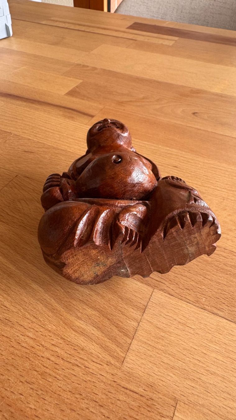 Skulpturen & Statuen: Buddha Figur Holz, lachend – Gebraucht aus Bertschikon Gossau von jreutemann 3
