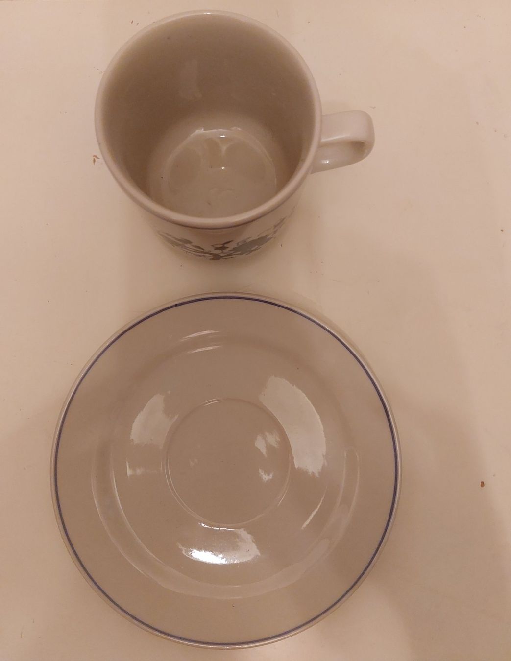 Set di piatti: Blauer und weißer Keramiktee oder Kaffeeset Boho Vintage – Usato da Horgen venduto da Angel0010 3