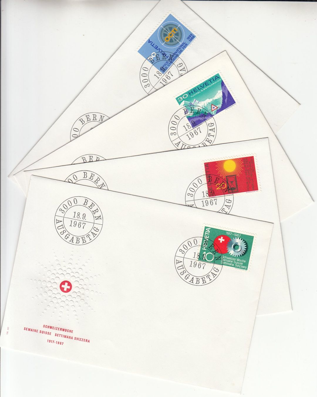 Tutti i francobolli: SBK 449 - 452 FDC einzeln – Usato da Bürglen TG venduto da StampGraf
