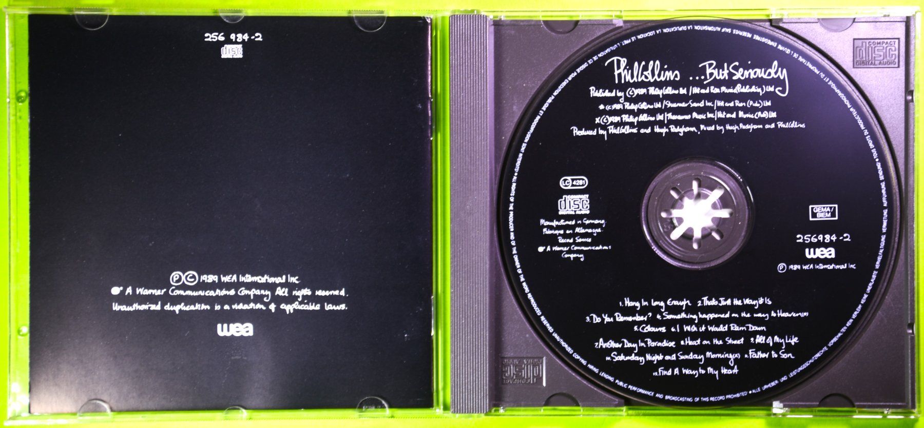 CDs: PHIL COLLINS  /  ... BUT SERIOUSLY  /  HERVORRAGENDE CD ! – Neu (gemäss Beschreibung) aus Luzern von piro12 2