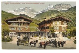 Klausenstrasse (UR/GL) Post-Hotel Urigen - Postkutsche  1910