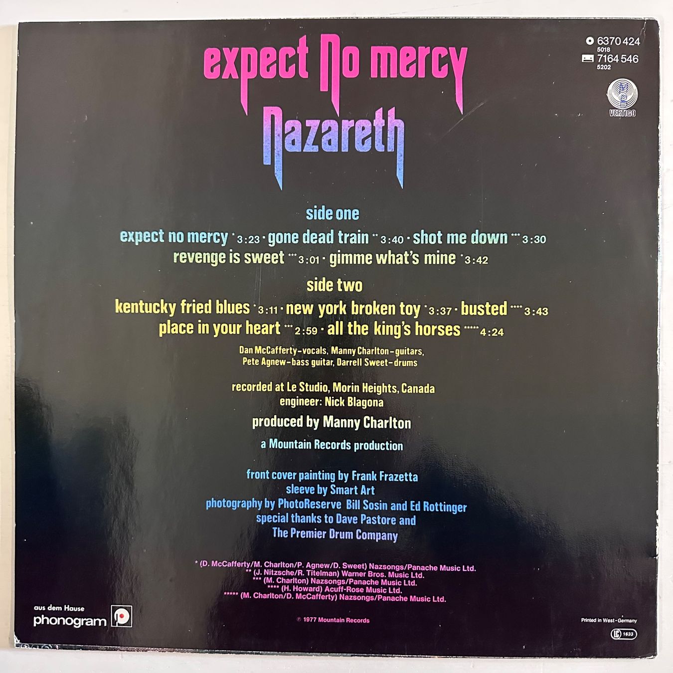 Dischi in vinile: LP - Nazareth - Expect No Mercy – Usato da Breganzona venduto da Onairda75 1