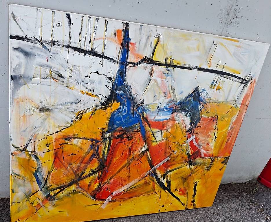 Dipinti: Kunstgemälde "Bunte Welt" von Andreas Jordi – Nuovo (secondo la descrizione) da Oftringen venduto da alurollgerueste 2