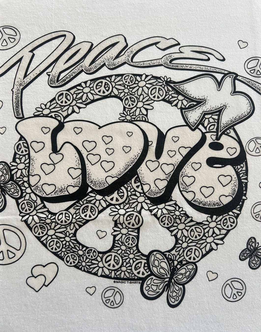 T-shirt: Magic T-Shirt`s Peace Love Gr. 2XL – Nuovo (secondo la descrizione) da Rothrist venduto da Digibobi 3