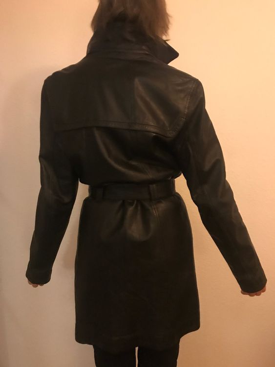 Leather coat size 36/38 2