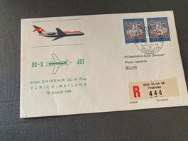 Erster Swissair DC-9 Flug Züri-Mailand 19. Aug. 1966 46