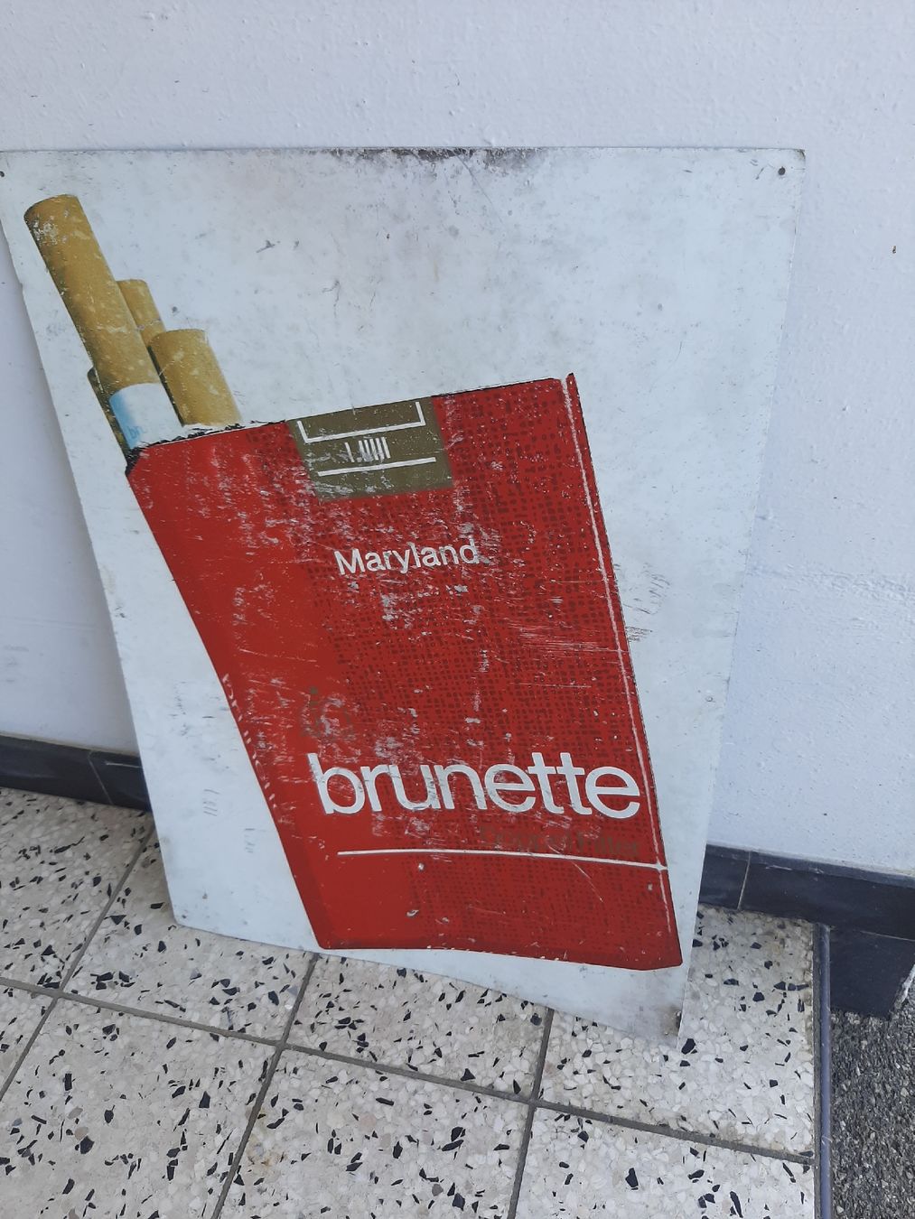 Insegne: Blechschild Brunette – Usato da Aarwangen venduto da jaelli01