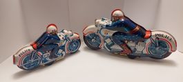 Jouet moto en tole, lots de 2 jouets
