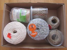 Schnur-Sammlung: Jute, Hanf, Baumwolle, Recycling, Mammut