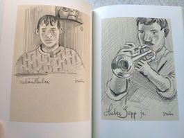 Anton Bruhin Ländlermusikanten Zeichnungen Schwyz Appenzell