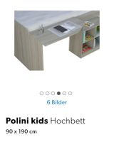Polini Kids Hochbett, 90x190 cm, inkl. Pult,Top Zustand!