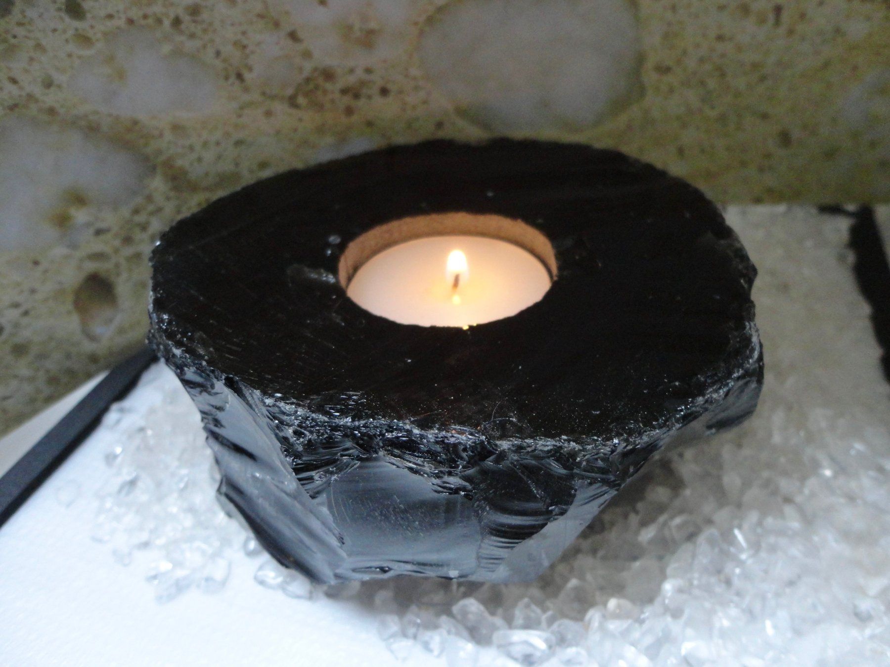 Edelsteine: Windlicht Obsidian – Neu (gemäss Beschreibung) aus Biberist von tl-schmuck 2