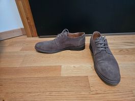 Chaussures homme en cuir marron