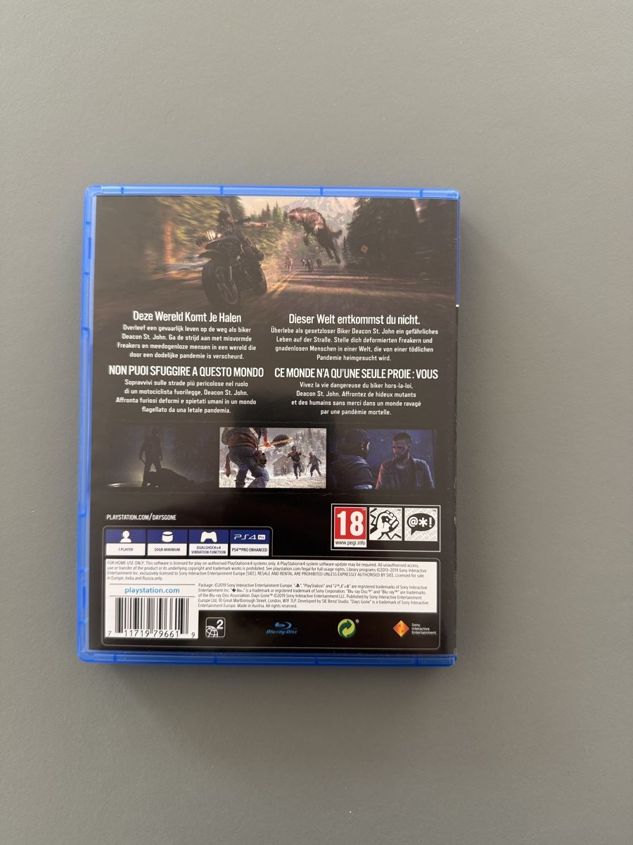 Sony Giochi: Days Gone PS4 – Usato da Dübendorf venduto da Cztephan 1