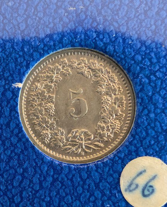 Alle Münzen: 5 Rappen 1966 – Gebraucht aus Arch von coinsandmore 1