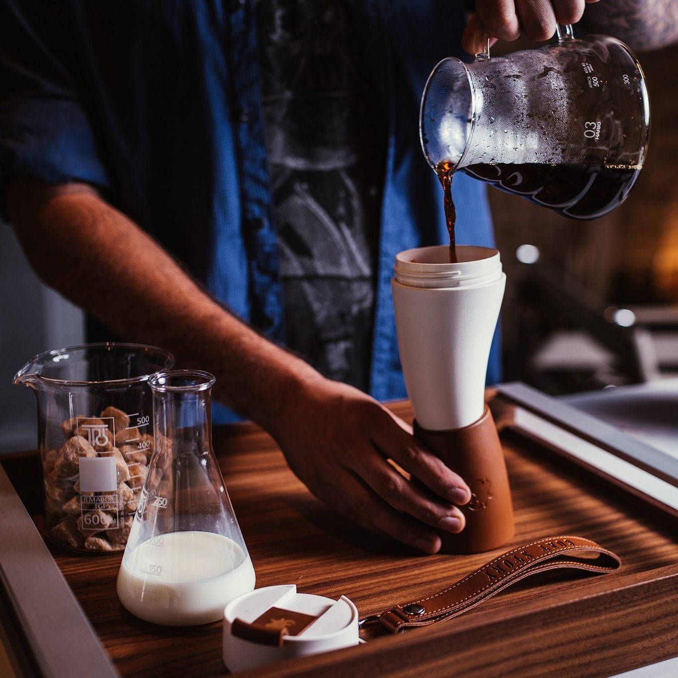 Tazze: GOAT MUG Leder braun Kaffee Becher – Nuovo e nell'imballaggio originale da Zollbrück venduto da kafart 8
