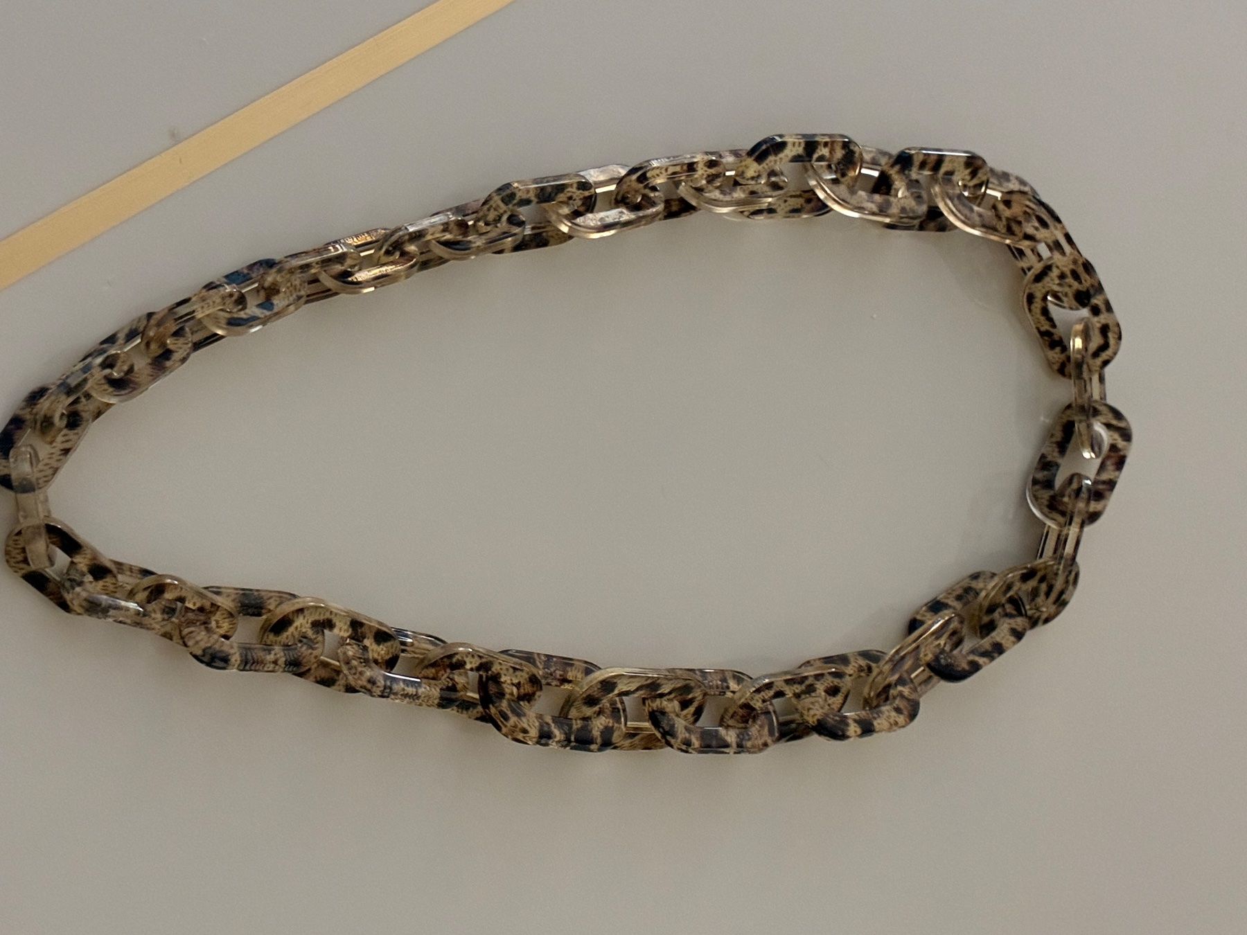 Catenine: Trendige Statement-Kette mit Leopardenmuster - Neu! Länge:48 – Nuovo (secondo la descrizione) da Luzern venduto da Hans1937 4