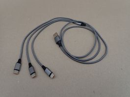USB-Ladekabel 3 in 1