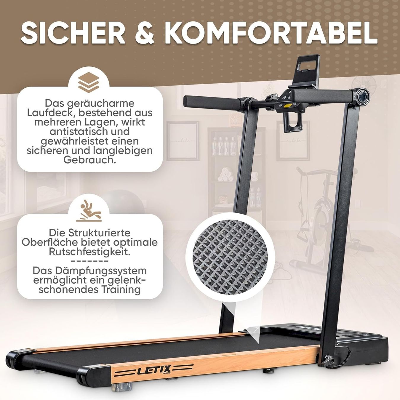 Hometrainer: Elektrisches Laufband FoldPro Schwarz – Neu und originalverpackt aus Bottighofen von zaap 3