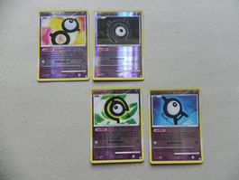 4 Icognito Pokémon Sammelkarten 2007 Text Deutsch glänzend