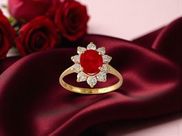 NTE - Burmarubin - Diamant - Ring 1.20 ct, GGTL - Report