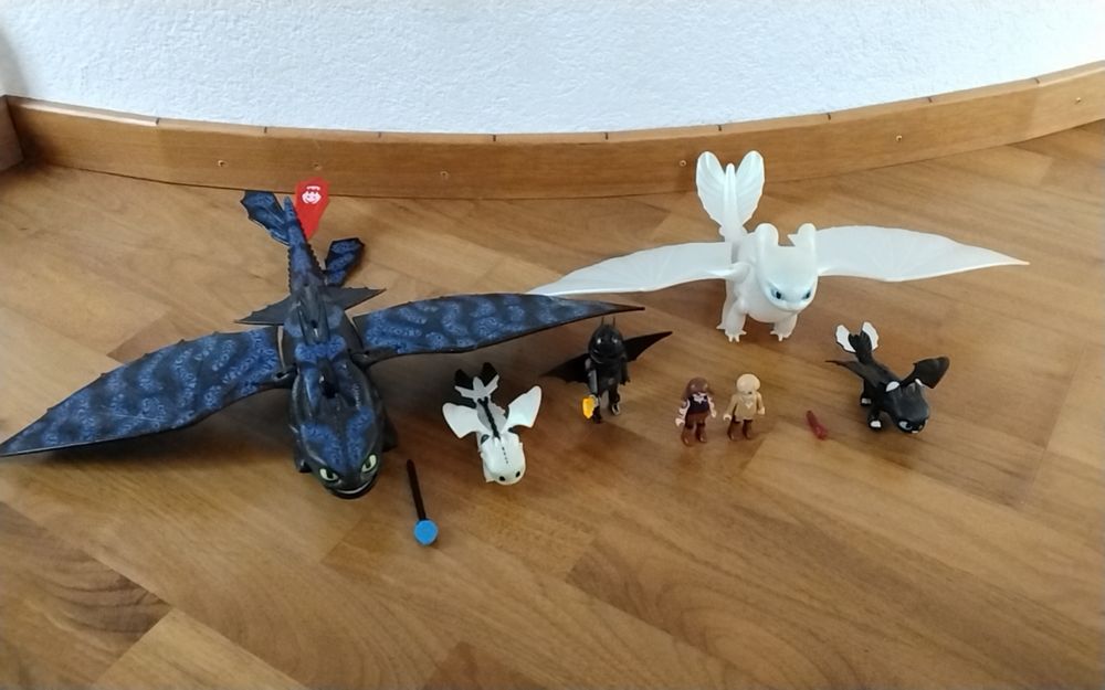 Playmobil Dragons Ohnezahn und Tagschatten Sets 70037, 70038 (Gebraucht ...