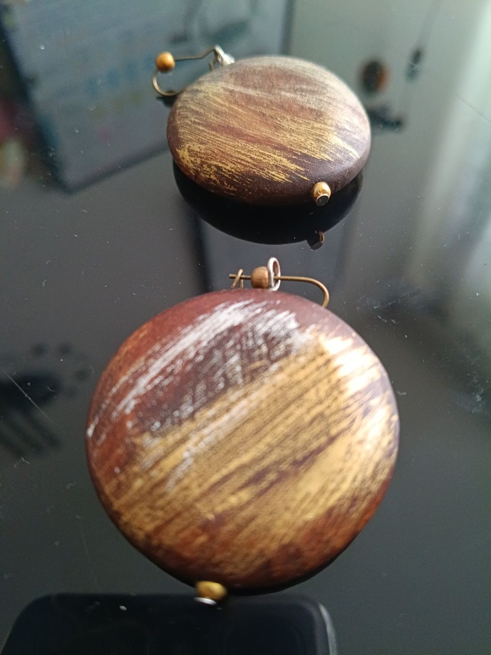Orecchini pendenti & Orecchini a lobo: Wooden, light earrings – Usato da Zürich venduto da cat_9cvz 1