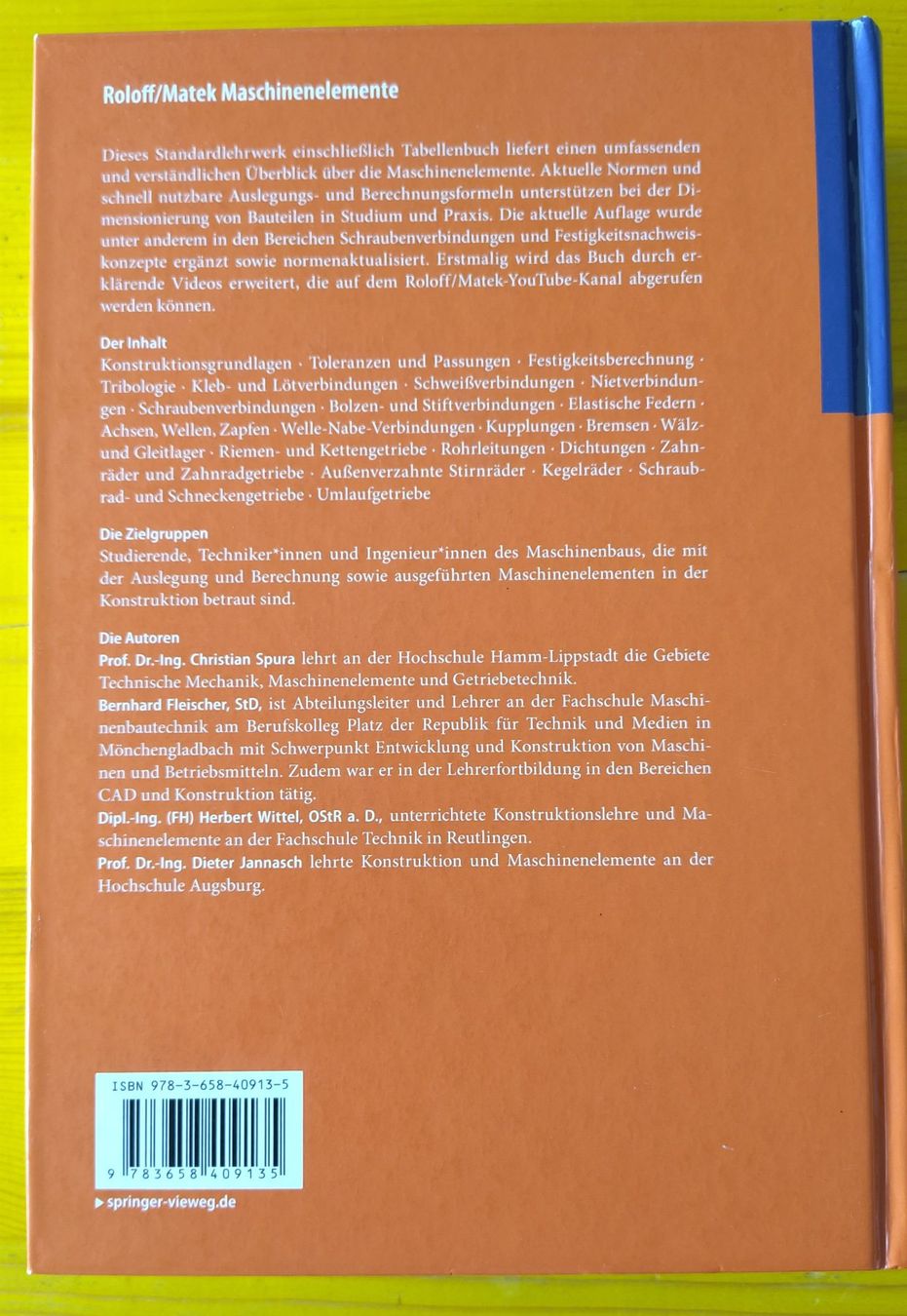 Libri: Roloff/Matek Maschinenelemente – Usato da Gossau SG venduto da Lui16 1