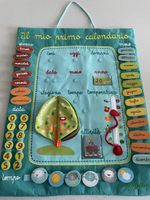 Calendario tessile per bambini in stoffa