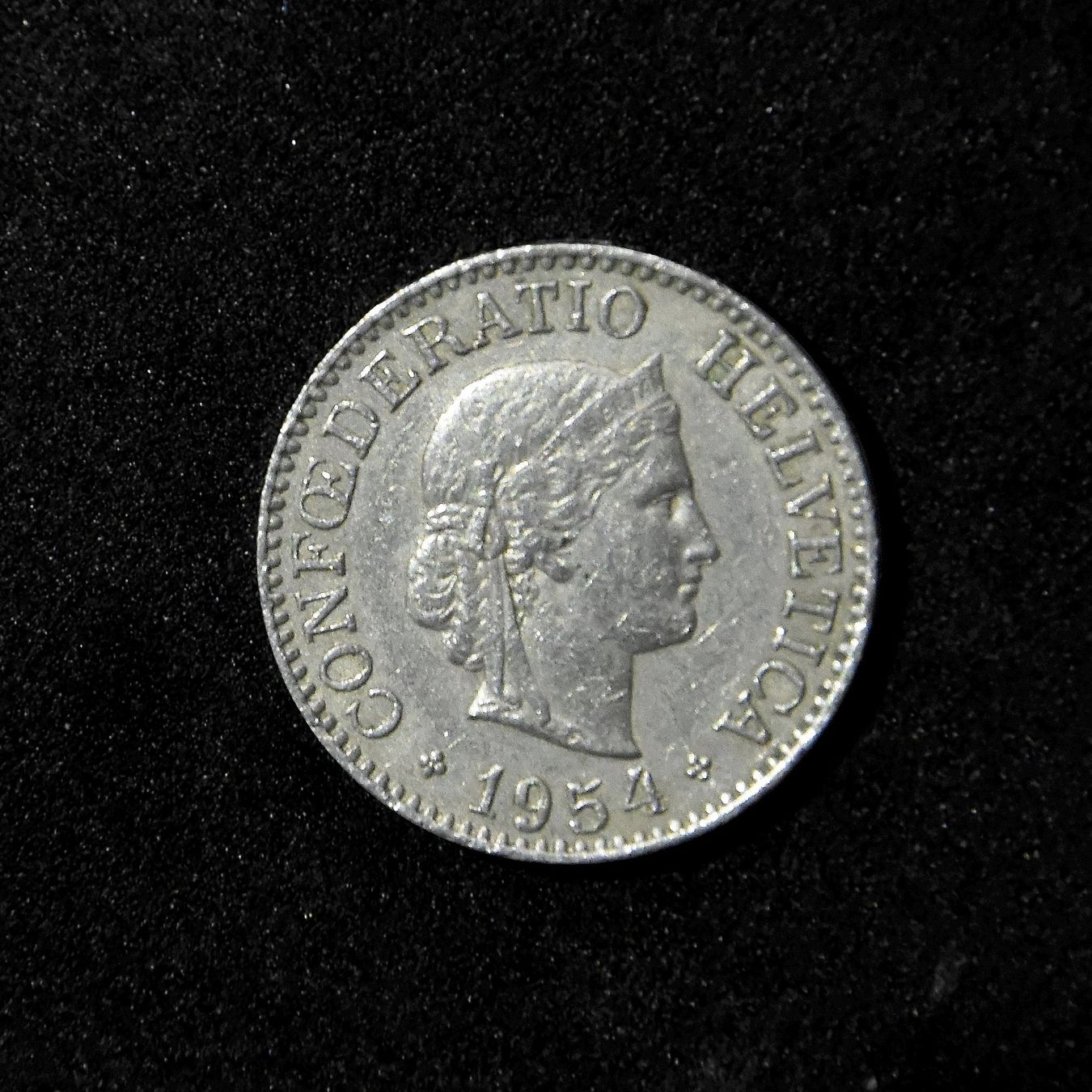 Toutes les monnaies: 10 centimes suisse, 1954 – D'occasion à Belmont-sur-Yverdon par bichet02 1
