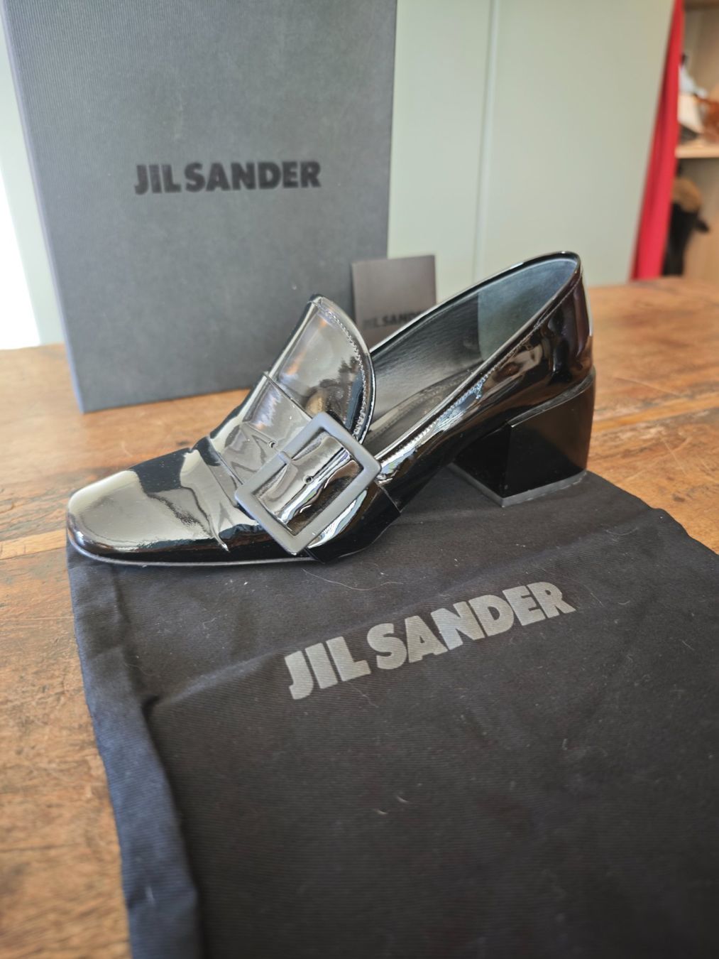 Jil Sander Damenschuhe: Jil Sander, Schwarze Lack Loaefer, Grösse 39 – Gebraucht aus Uetikon am See von AJV63 2