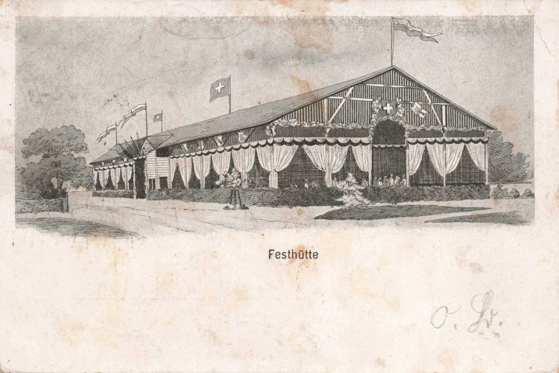 Cartes postales: Festhutte winterthur – D'occasion à Biasca par Blenio71